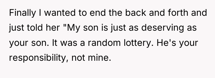 Finally I wanted to end the back and forth and...