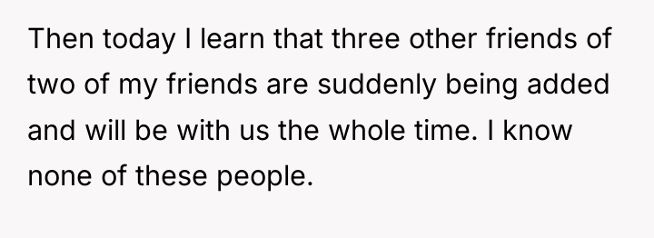 Then today I learn that three other friends of two...