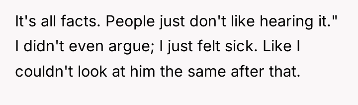 It's all facts. People just don't like hearing it." I...