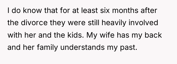 I do know that for at least six months after...