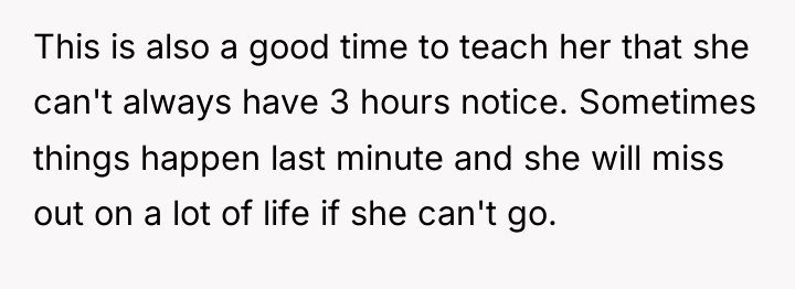 This is also a good time to teach her that...