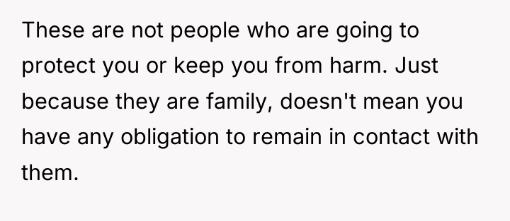 These are not people who are going to protect you...