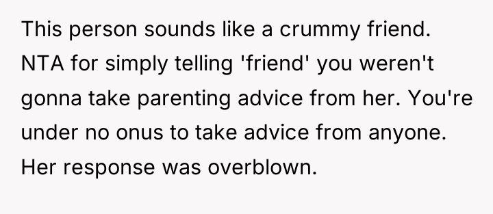 This person sounds like a crummy friend. NTA for simply...