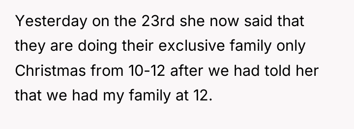 Yesterday on the 23rd she now said that they are...