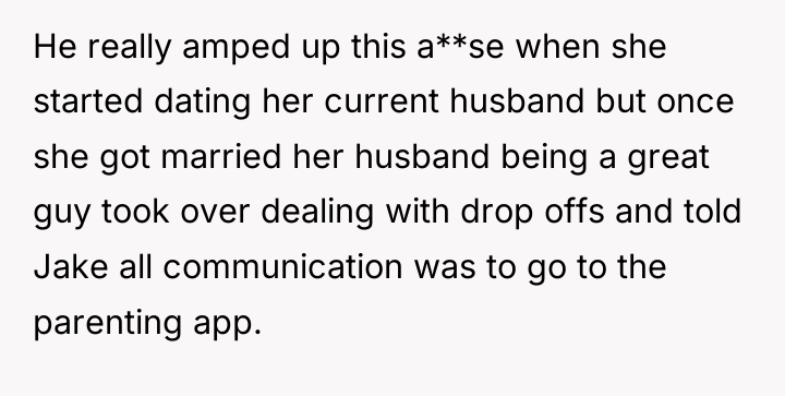 He really amped up this a**se when she started dating...