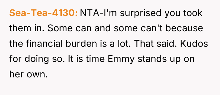 Sea-Tea-4130 NTA-I'm surprised you took them in. Some can and...