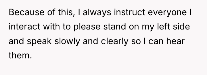 Because of this, I always instruct everyone I interact with...
