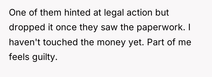 One of them hinted at legal action but dropped it...