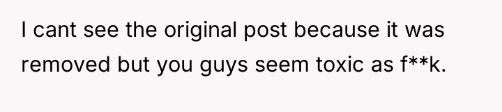 I cant see the original post because it was removed...