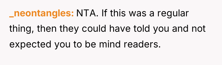 _neontangles NTA. If this was a regular thing, then they...