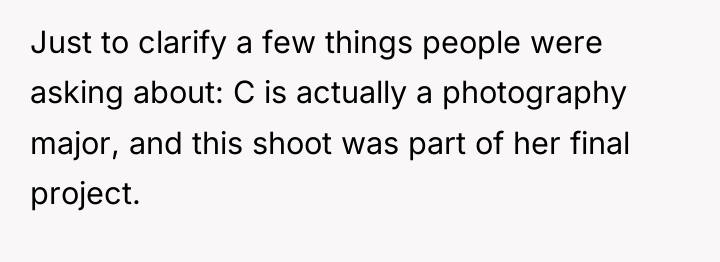Just to clarify a few things people were asking about:...