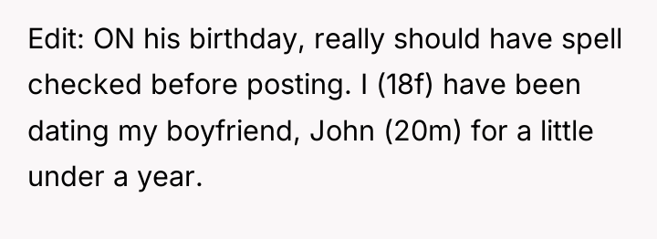 Edit: ON his birthday, really should have spell checked before...