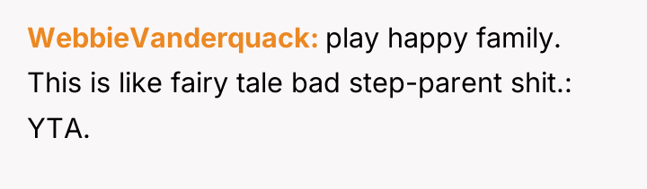 WebbieVanderquack play happy family. This is like fairy tale bad...