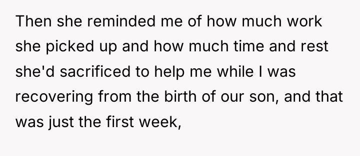 Then she reminded me of how much work she picked...