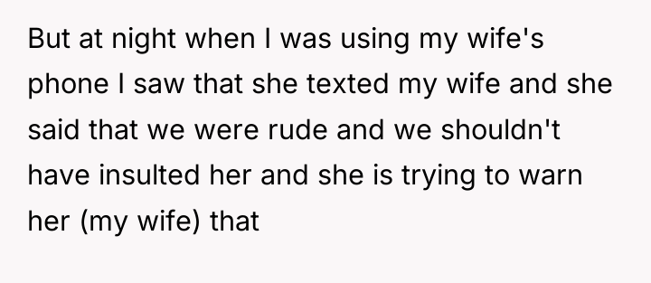 But at night when I was using my wife's phone...