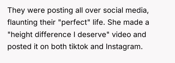 They were posting all over social media, flaunting their "perfect"...