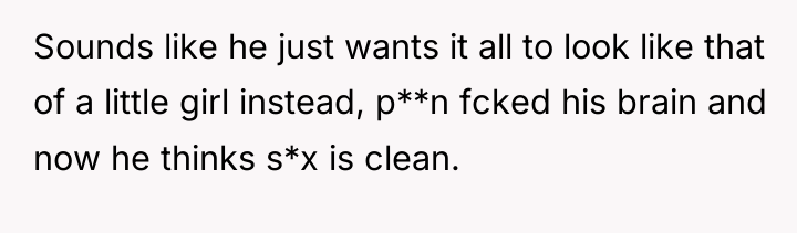 Sounds like he just wants it all to look like...