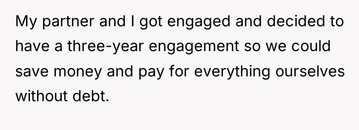 My partner and I got engaged and decided to have...