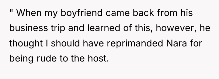 " When my boyfriend came back from his business trip...
