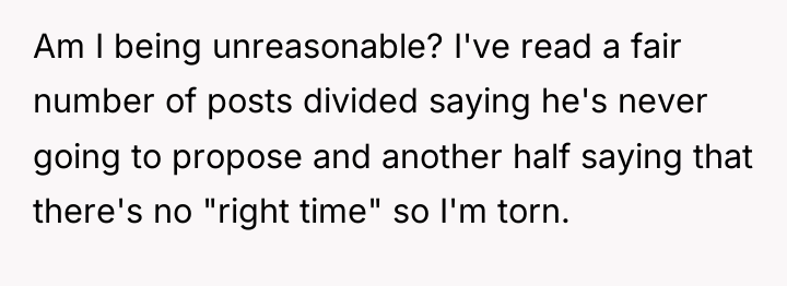 Am I being unreasonable? I've read a fair number of...