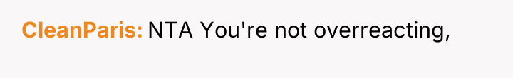 CleanParis NTA You're not overreacting,