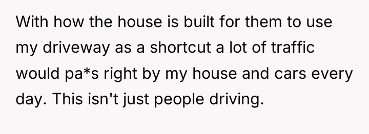 With how the house is built for them to use...