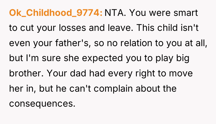 Ok_Childhood_9774 NTA. You were smart to cut your losses and...
