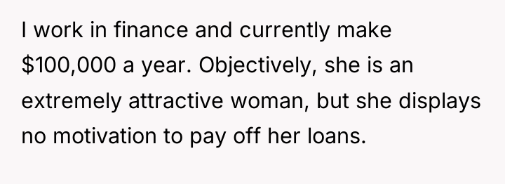 I work in finance and currently make $100,000 a year....