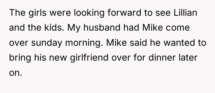 The girls were looking forward to see Lillian and the...