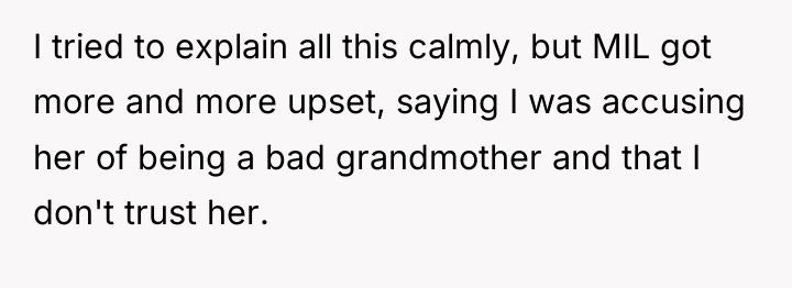 I tried to explain all this calmly, but MIL got...