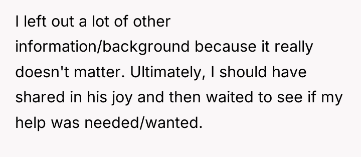 I left out a lot of other information/background because it...