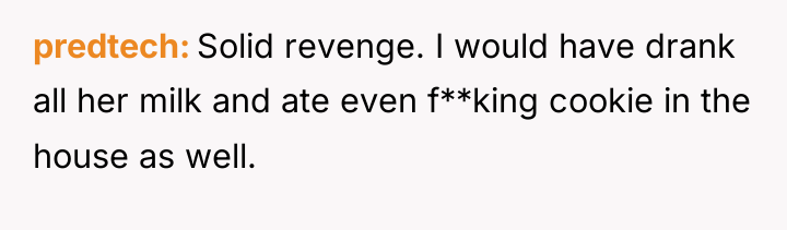 predtech Solid revenge. I would have drank all her milk...
