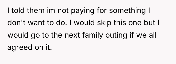 I told them im not paying for something I don't...