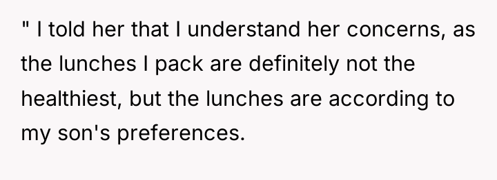 " I told her that I understand her concerns, as...