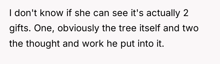 I don't know if she can see it's actually 2...