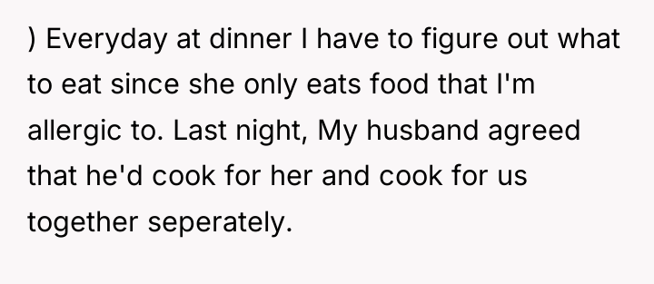 ) Everyday at dinner I have to figure out what...