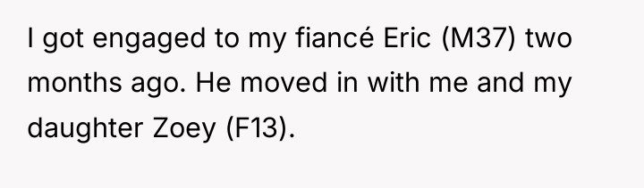 I got engaged to my fiancé Eric (M37) two months...