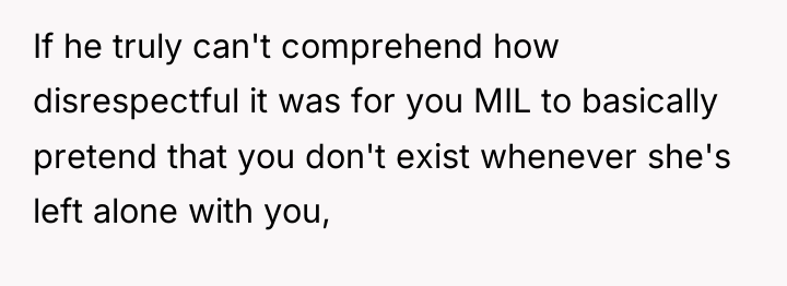 If he truly can't comprehend how disrespectful it was for...