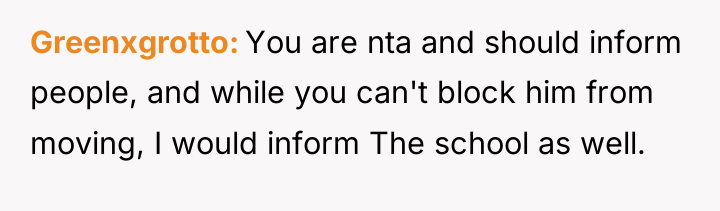Greenxgrotto You are nta and should inform people, and while...