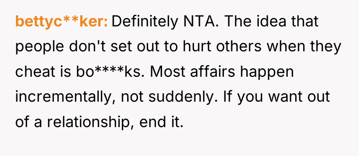 bettyc**ker Definitely NTA. The idea that people don't set out...