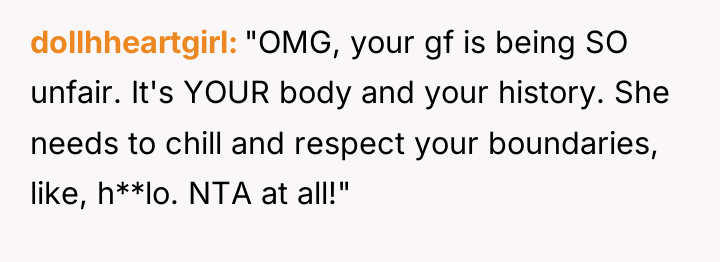 dollhheartgirl "OMG, your gf is being SO unfair. It's YOUR...