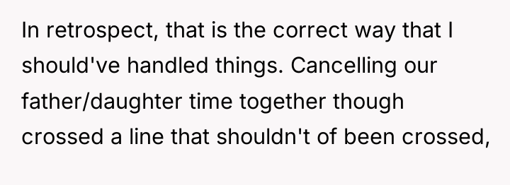 In retrospect, that is the correct way that I should've...