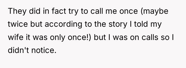 They did in fact try to call me once (maybe...