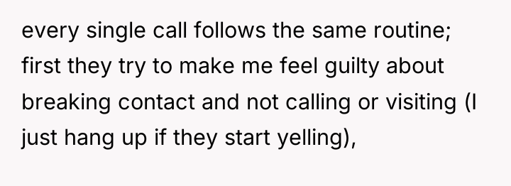 every single call follows the same routine; first they try...