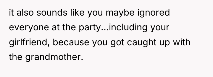 it also sounds like you maybe ignored everyone at the...