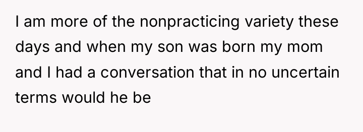 I am more of the nonpracticing variety these days and...