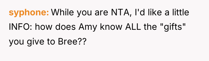 syphone While you are NTA, I'd like a little INFO:...
