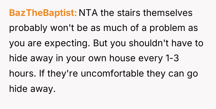 BazTheBaptist NTA the stairs themselves probably won't be as much...