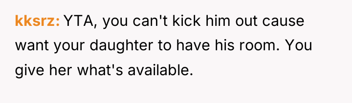 kksrz YTA, you can't kick him out cause want your...