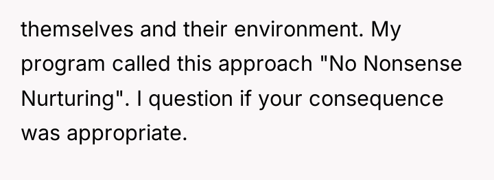 themselves and their environment. My program called this approach "No...